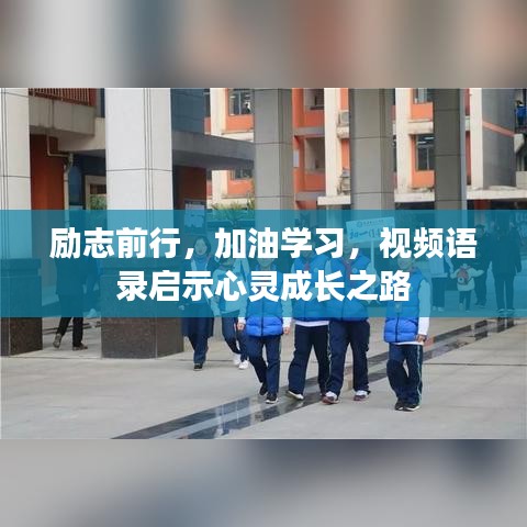 励志前行，加油学习，视频语录启示心灵成长之路