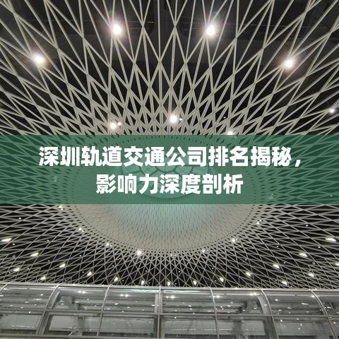 深圳轨道交通公司排名揭秘，影响力深度剖析