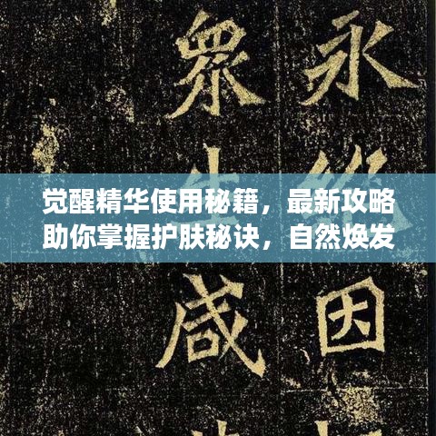 觉醒精华使用秘籍，最新攻略助你掌握护肤秘诀，自然焕发光彩