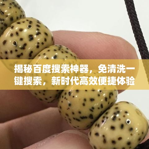 揭秘百度搜索神器，免清洗一键搜索，新时代高效便捷体验！