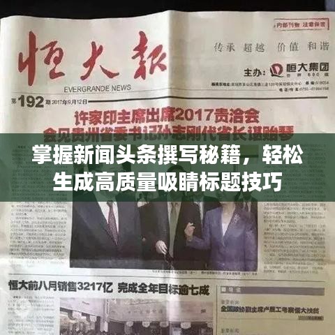掌握新闻头条撰写秘籍，轻松生成高质量吸睛标题技巧