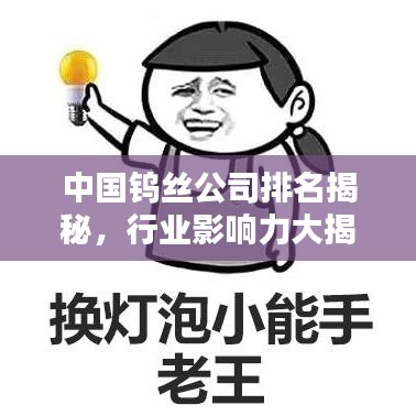 中国钨丝公司排名揭秘，行业影响力大揭秘！