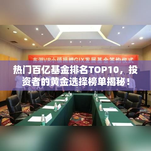 热门百亿基金排名TOP10，投资者的黄金选择榜单揭秘！