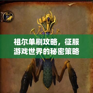 祖尔单刷攻略，征服游戏世界的秘密策略指南