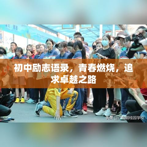 初中励志语录，青春燃烧，追求卓越之路