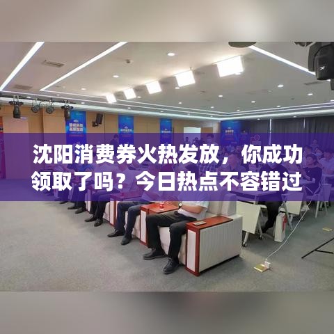 沈阳消费券火热发放，你成功领取了吗？今日热点不容错过！