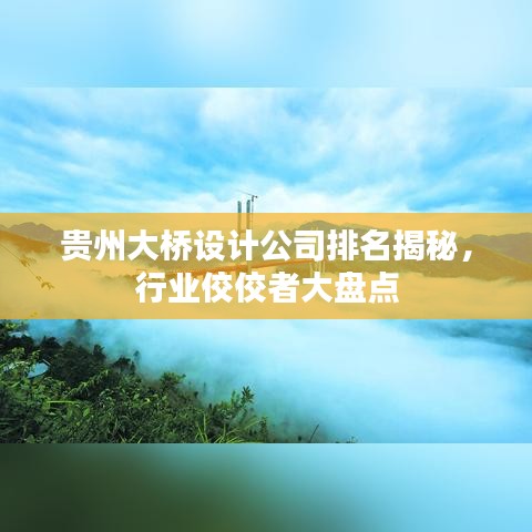 贵州大桥设计公司排名揭秘，行业佼佼者大盘点