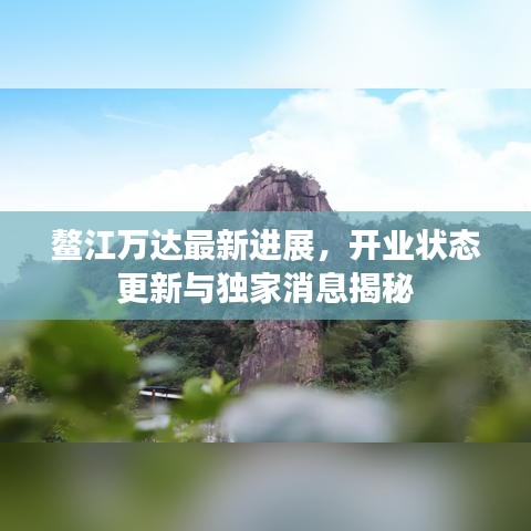 鳌江万达最新进展，开业状态更新与独家消息揭秘