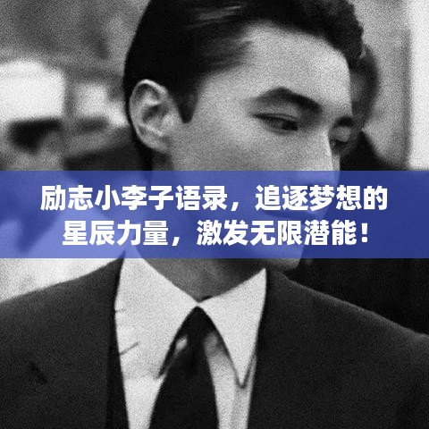励志小李子语录，追逐梦想的星辰力量，激发无限潜能！