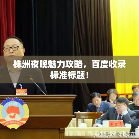 株洲夜晚魅力攻略，百度收录标准标题！