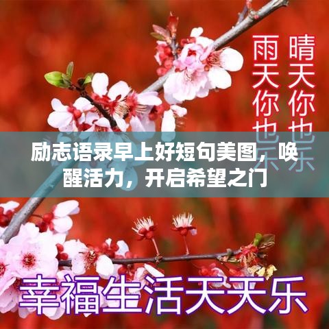 励志语录早上好短句美图，唤醒活力，开启希望之门