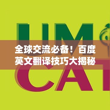 全球交流必备！百度英文翻译技巧大揭秘