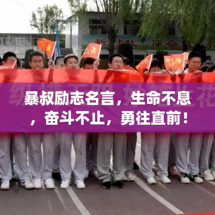 暴叔励志名言，生命不息，奋斗不止，勇往直前！
