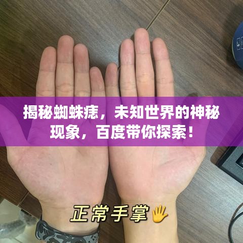 揭秘蜘蛛痣，未知世界的神秘现象，百度带你探索！