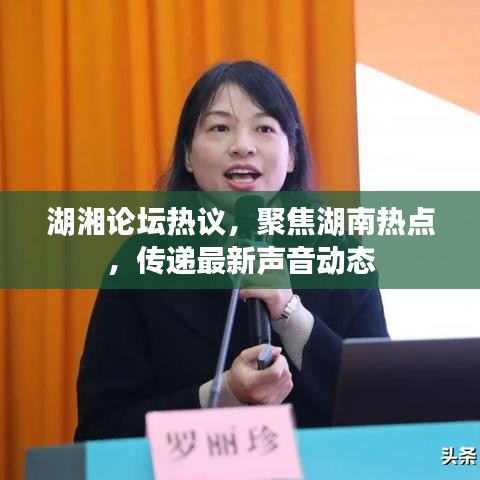 湖湘论坛热议，聚焦湖南热点，传递最新声音动态