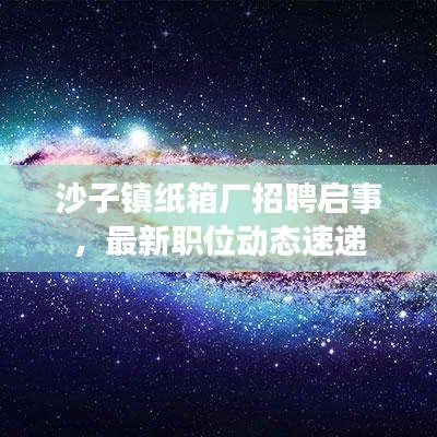 沙子镇纸箱厂招聘启事，最新职位动态速递