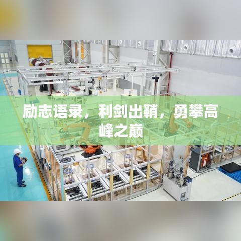 励志语录，利剑出鞘，勇攀高峰之巅