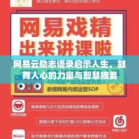 网易云励志语录启示人生，鼓舞人心的力量与智慧摘要