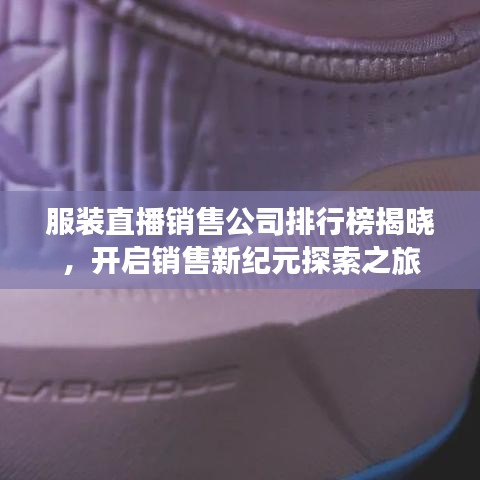 服装直播销售公司排行榜揭晓，开启销售新纪元探索之旅