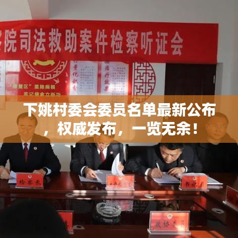 下姚村委会委员名单最新公布，权威发布，一览无余！