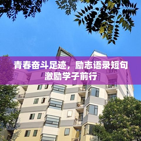 青春奋斗足迹，励志语录短句激励学子前行