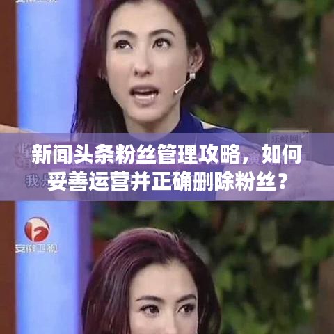 新闻头条粉丝管理攻略，如何妥善运营并正确删除粉丝？