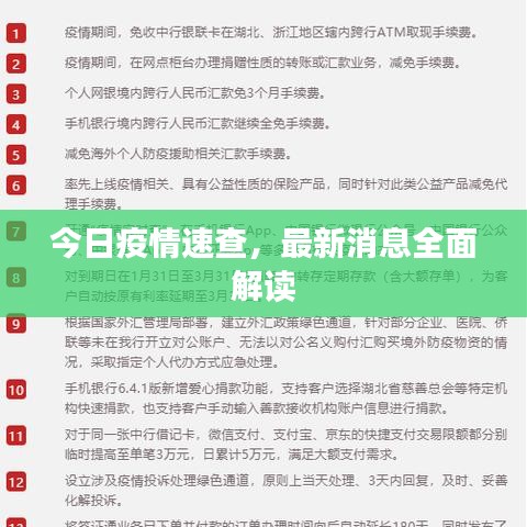 今日疫情速查，最新消息全面解读