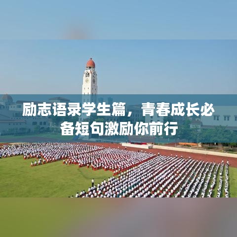 励志语录学生篇，青春成长必备短句激励你前行