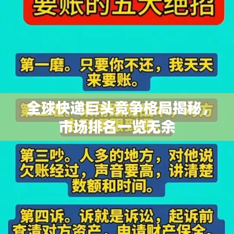 全球快递巨头竞争格局揭秘，市场排名一览无余