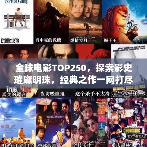 全球电影TOP250，探索影史璀璨明珠，经典之作一网打尽