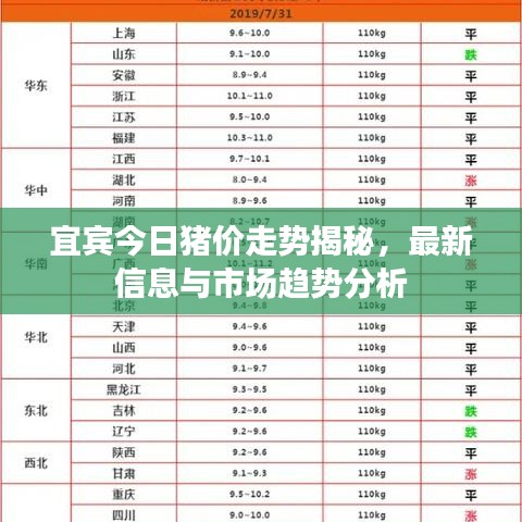 宜宾今日猪价走势揭秘，最新信息与市场趋势分析