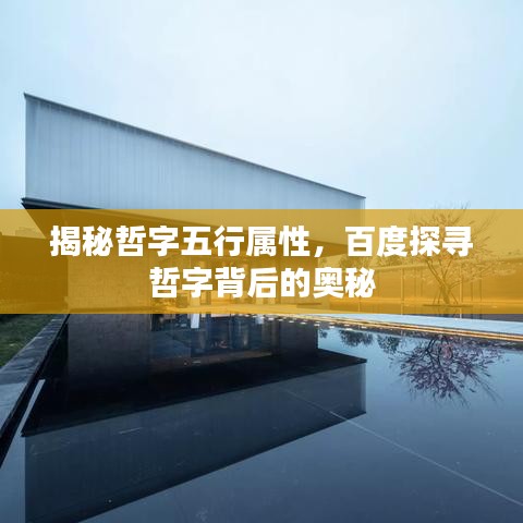 揭秘哲字五行属性，百度探寻哲字背后的奥秘